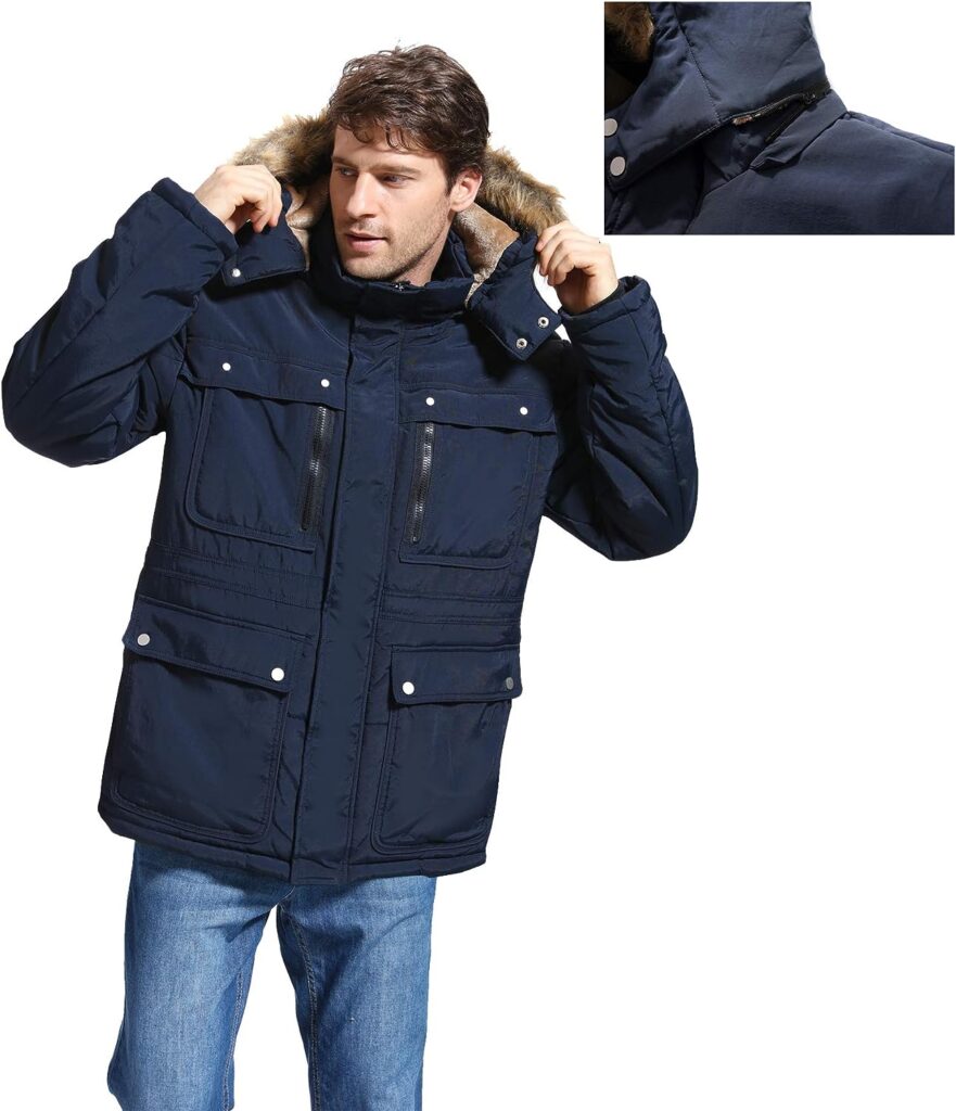 Yozai Womens Winter Coat, Waterproof Ski Snow Jacket Mountain Windbreaker Hooded Parka